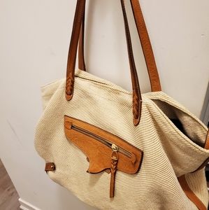Massimo dutti white shoulder bag